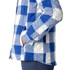 Hooded Flannel Shirt Jacket - Women's