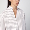 Margaux Lönnberg Holly White And Brown Striped Shirt