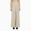 The Mannei Ludvika Beige Linen Blend Striped Trousers