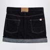 Semicouture Floriane Miniskirt In Dark Denim