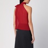 Philosophy Red Georgette Top With Bow