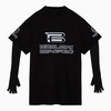 BALENCIAGA Washed Cotton T-Shirt with AI Generated Logo for Women in SS24 Season