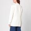 Anine Bing Ivory Double Breasted Jacket In Wool Blend