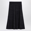 Philosophy Black Nylon Blend Midi Skirt