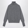 Victoria Beckham Grey Wool Turtleneck Sweater Women