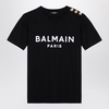 Balmain Black Crew Neck T Shirt With Logo