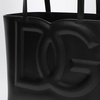 Dolce&Gabbana Dg Logo Black Leather Small Tote Bag Women