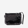 Mc2 Saint Barth Black Scuba Clutch Bag With Glitter