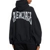 Balenciaga Cotton Printed Hooded Sweatshirt