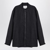 Studio Nicholson Dark Grey Wool Zip Shirt