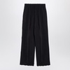 Balenciaga Black Cotton Baggy Trousers With Wear Men