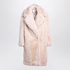 Sportmax Light Pink Faux Fur Coat