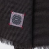 Destin Black/Beige Check Wool Scarf