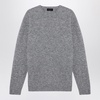 Roberto Collina Grey Cashmere Crew Neck Pullover