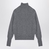 Victoria Beckham Grey Wool Turtleneck Sweater Women