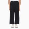 Studio Nicholson Navy Blue Sorte Trousers