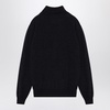 Loro Piana Grey Cashmere Turtleneck Sweater Men