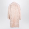 Sportmax Light Pink Faux Fur Coat