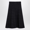 Philosophy Black Nylon Blend Midi Skirt