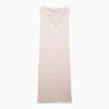 Loulou Studio Martial Midi Dress In Light Pink Cotton