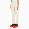 Sunnei Regular Cream Cotton Jeans