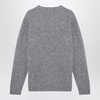 Roberto Collina Grey Cashmere Crew Neck Pullover