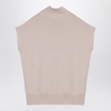 Roberto Collina Almond Coloured Wool And Cashmere Waistcoat