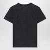 Anine Bing Black Washed Out T Shirt With Logo