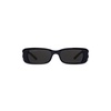 Women's Dynasty Rectangle Sunglasses in Black