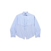 Women's Balenciaga Cut Up Shirt Oversized in Light Blue/white