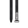 Men's Bottle Opener D Ring Belt in Black