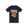 Women's Paris Tropical T-shirt Fitted in Black/white