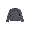 Men's Cropped Blazer in Grey/red