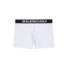 Men's Racer Boxer Briefs in White/black