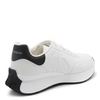 White And Black Leather Sprint Sneakers