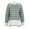 Barbour White And Green Sweater