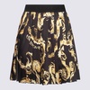 Versace Jeans Couture Black And Gold Skirt