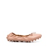 Beige Gommino Ballerina Shoes in Leather Woman