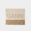 Ganni Fringed Scarf