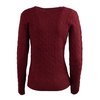 Ralph Lauren Bordeaux Wool And Cashmere Cable Knit Sweater