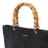 Jil Sander Woman Black Leather Medium Shopping Bag