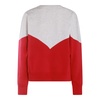 Red And Ecru Cotton Sweatshirt