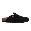 Birkenstock Boston Black, Suede Leather Shoes