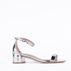 Stuart Weitzman Silver Leather Sandal