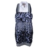 Antonio Marras Blue Sequin Patchwork Dress