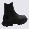 Alexander McQueen Black Leather Chelsea Boots