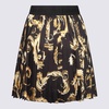 Versace Jeans Couture Black And Gold Skirt