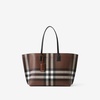 Brown Check Medium Tote Bag