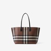 Brown Check Medium Tote Bag