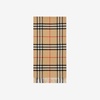 Wide Check Cashmere Scarf